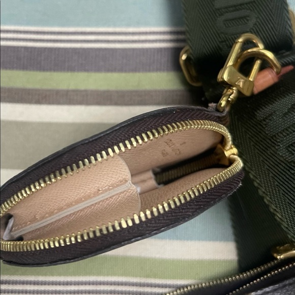 CROSSBODY POUCH WITH COIN PURSE- LOUIS VUITTON - Hunter green strap - Picture 3 of 10